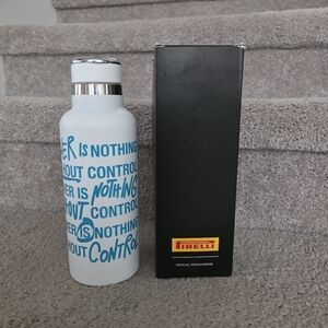 Pirelli Original Special Ed Thermal Bottle White Teal Power Motorsports 600 ml.